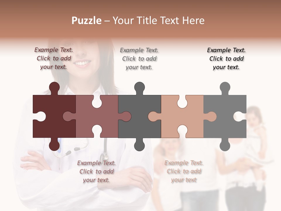 Mother Clinical Stethoscope PowerPoint Template