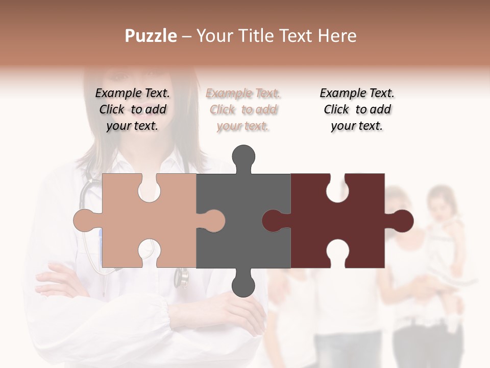 Mother Clinical Stethoscope PowerPoint Template