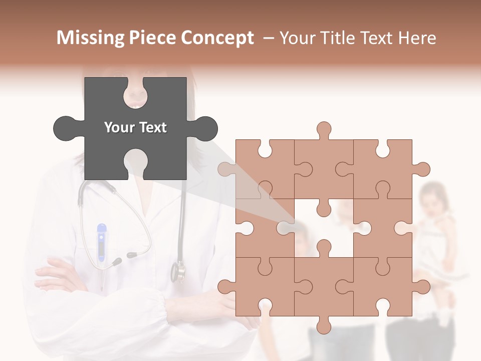 Mother Clinical Stethoscope PowerPoint Template