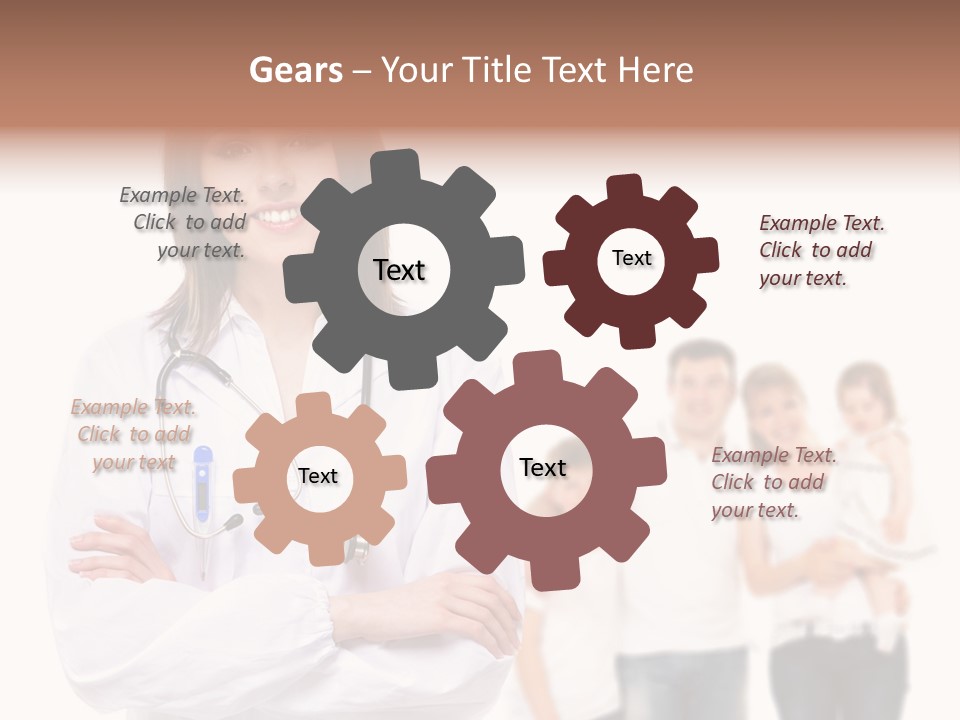 Mother Clinical Stethoscope PowerPoint Template