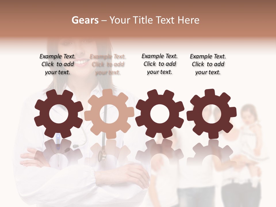 Mother Clinical Stethoscope PowerPoint Template