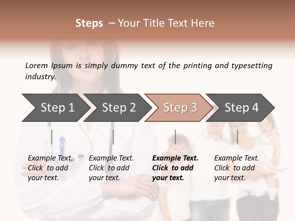Mother Clinical Stethoscope PowerPoint Template