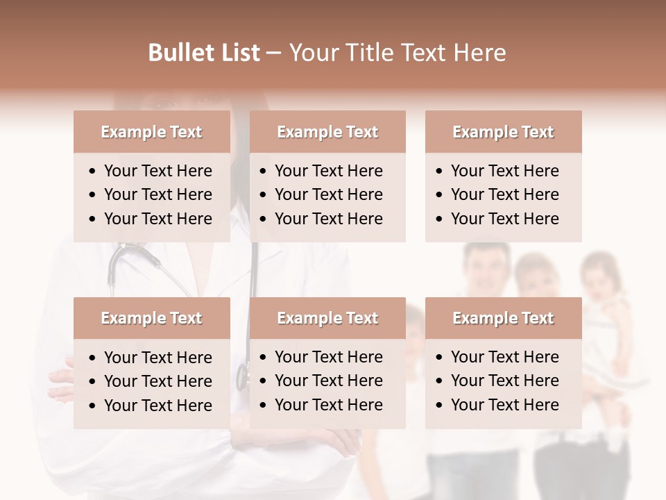 Mother Clinical Stethoscope PowerPoint Template