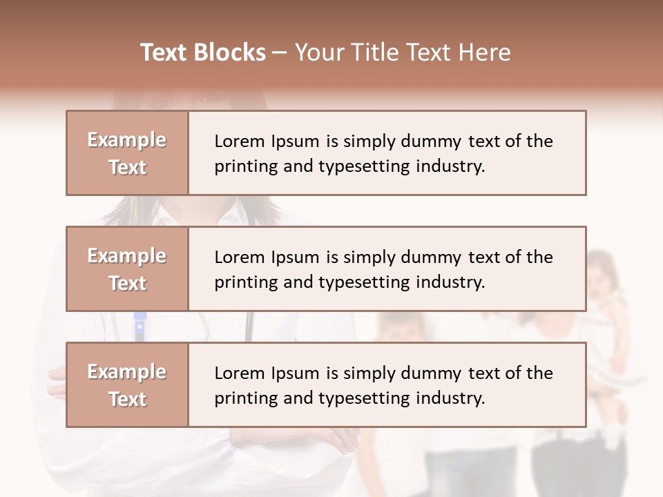 Mother Clinical Stethoscope PowerPoint Template