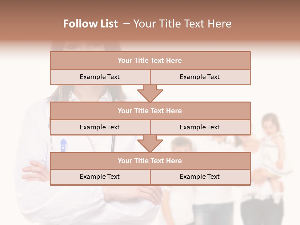 Mother Clinical Stethoscope PowerPoint Template