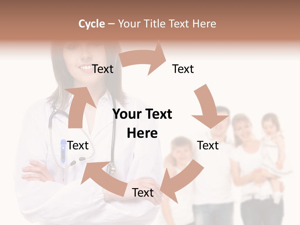 Mother Clinical Stethoscope PowerPoint Template