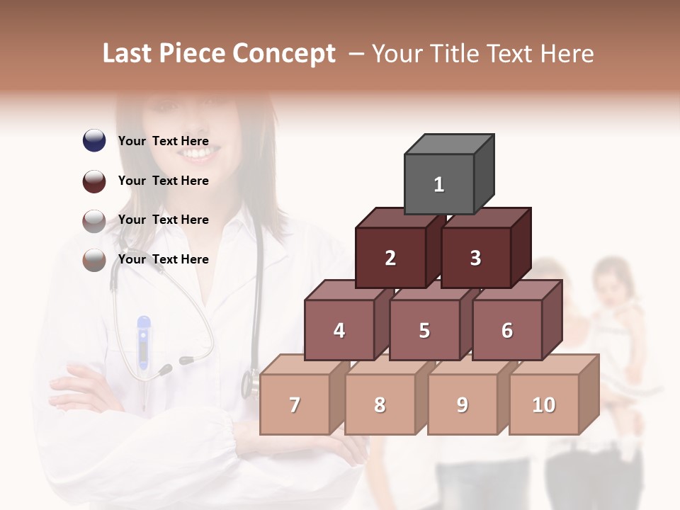 Mother Clinical Stethoscope PowerPoint Template