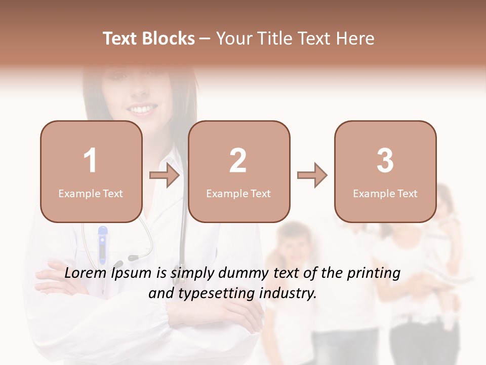 Mother Clinical Stethoscope PowerPoint Template