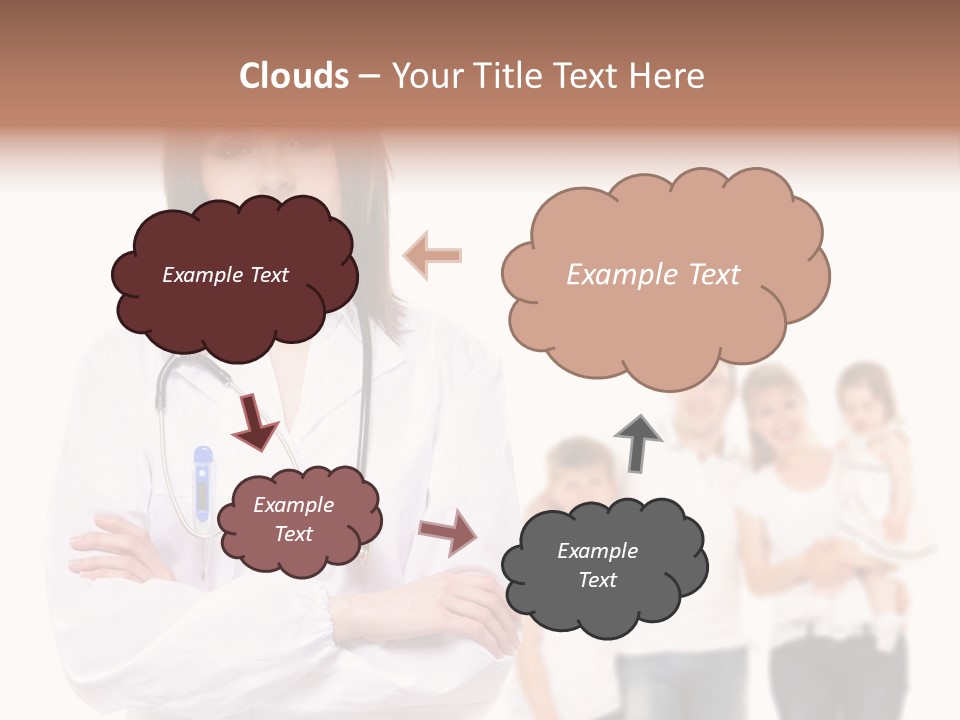 Mother Clinical Stethoscope PowerPoint Template