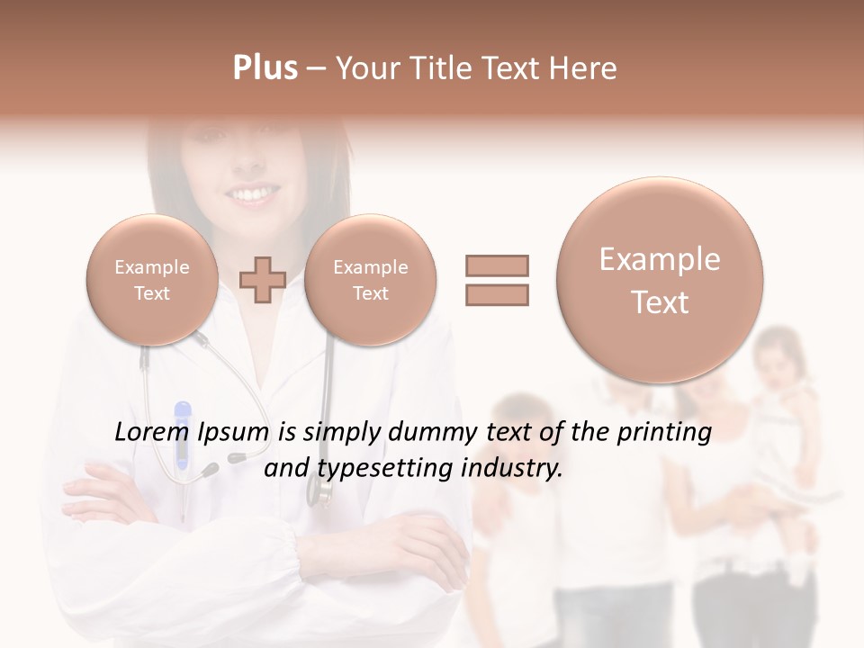 Mother Clinical Stethoscope PowerPoint Template