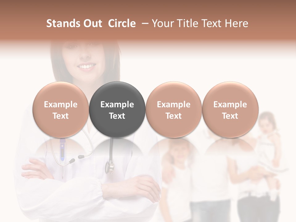 Mother Clinical Stethoscope PowerPoint Template