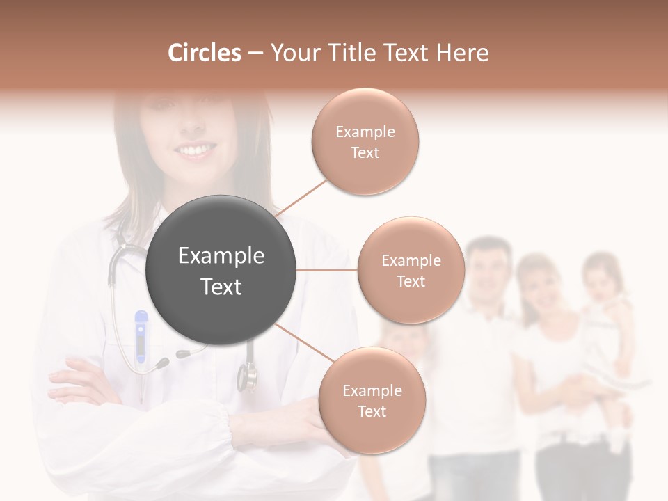 Mother Clinical Stethoscope PowerPoint Template
