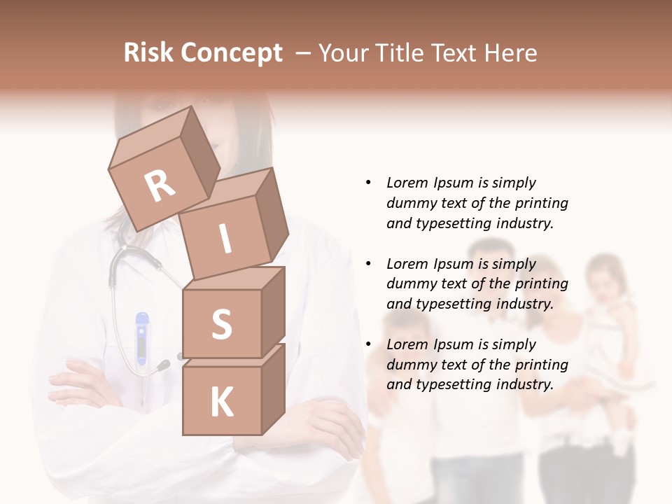 Mother Clinical Stethoscope PowerPoint Template