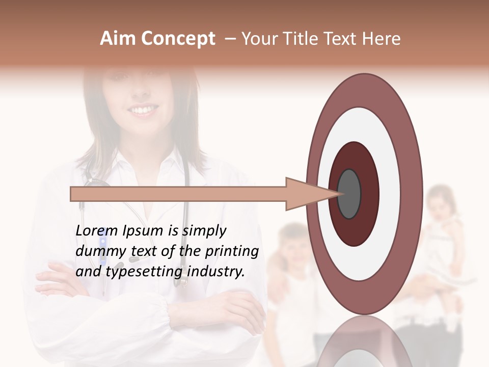 Mother Clinical Stethoscope PowerPoint Template
