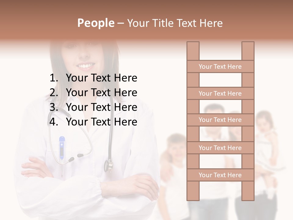 Mother Clinical Stethoscope PowerPoint Template