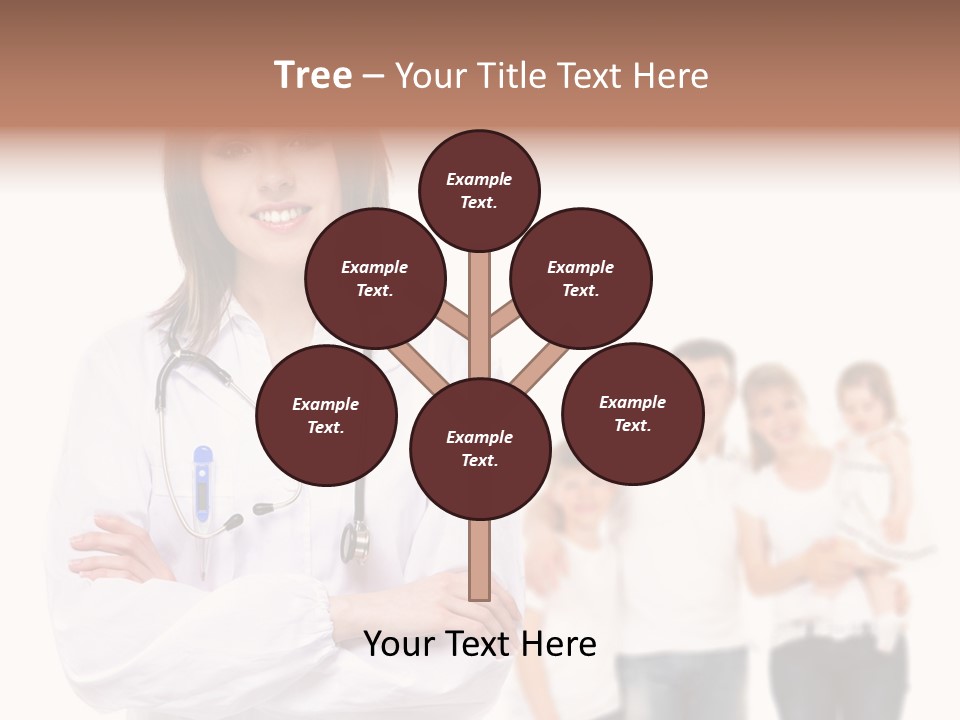 Mother Clinical Stethoscope PowerPoint Template