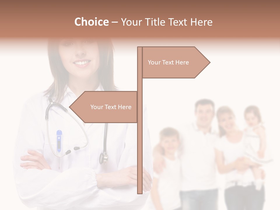 Mother Clinical Stethoscope PowerPoint Template