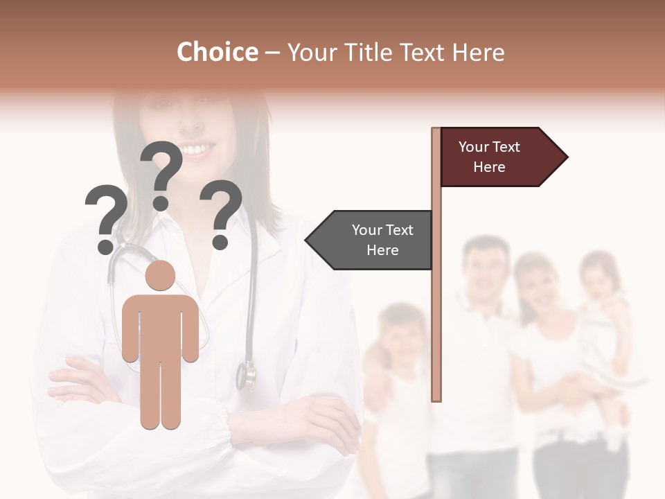 Mother Clinical Stethoscope PowerPoint Template