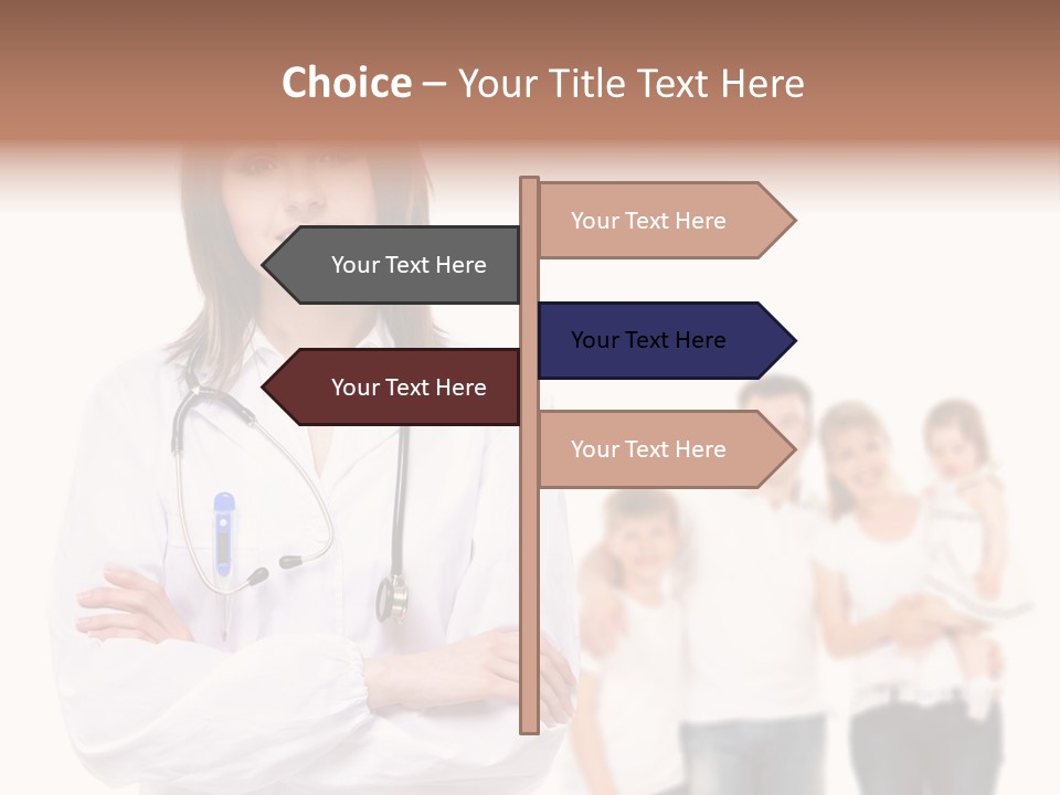 Mother Clinical Stethoscope PowerPoint Template