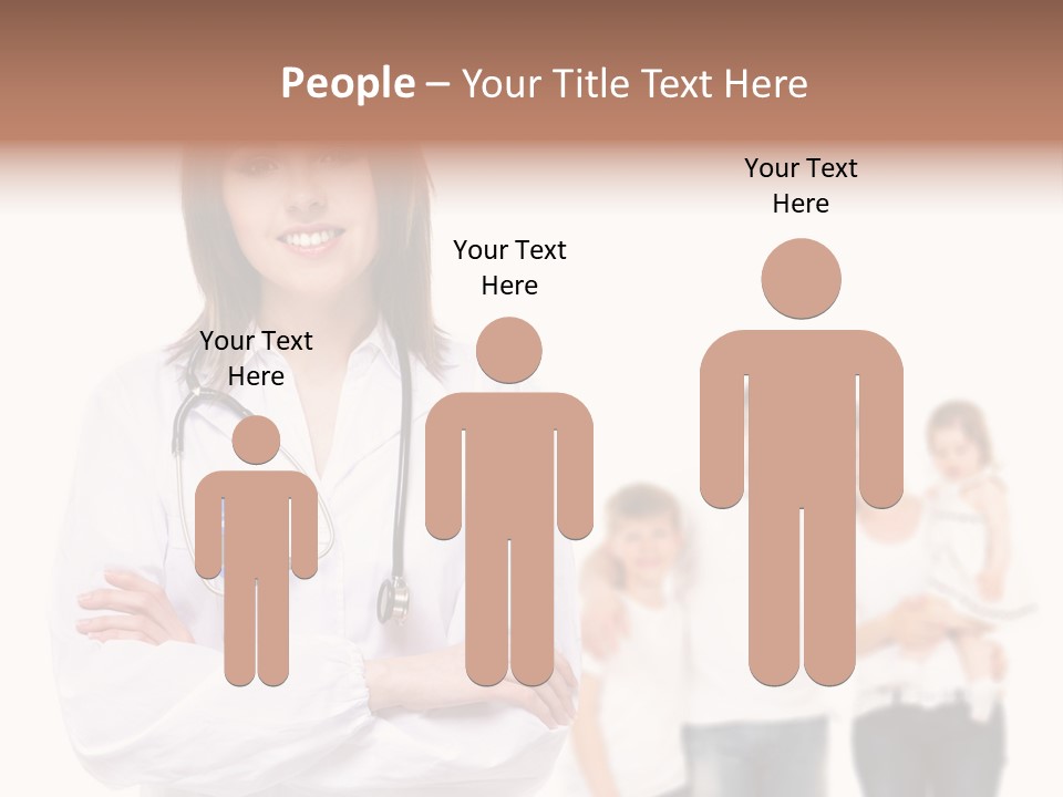 Mother Clinical Stethoscope PowerPoint Template