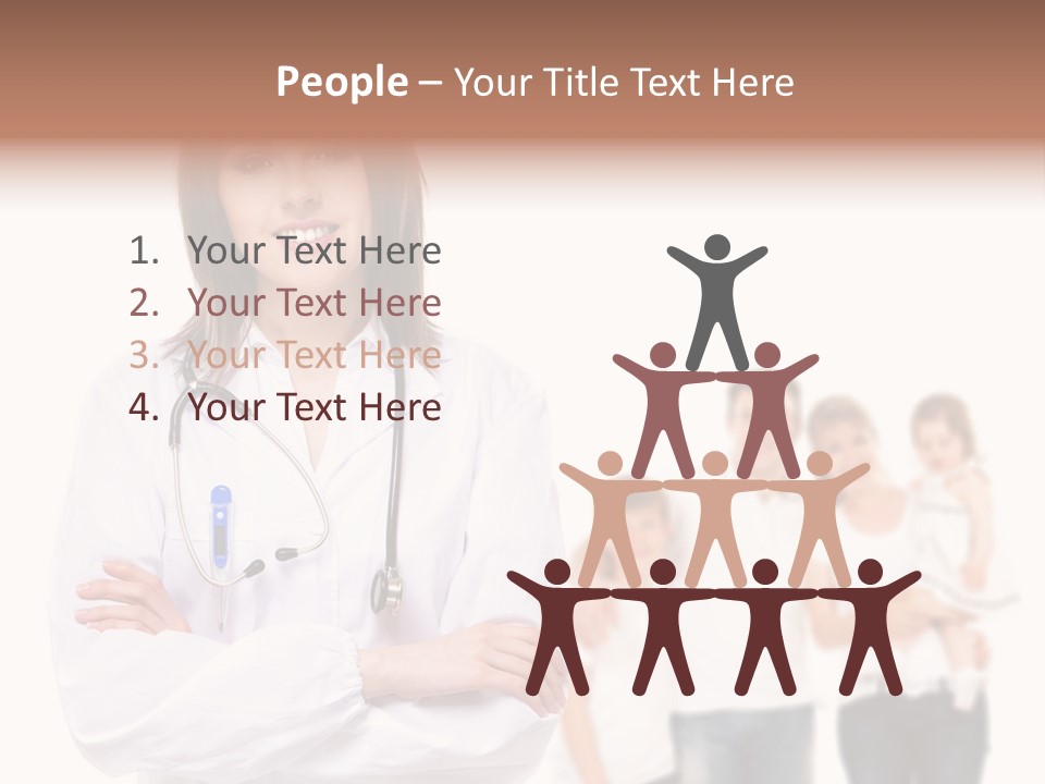 Mother Clinical Stethoscope PowerPoint Template