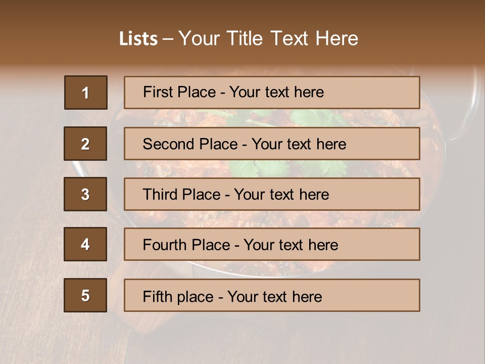 Stainless Hot Curry PowerPoint Template