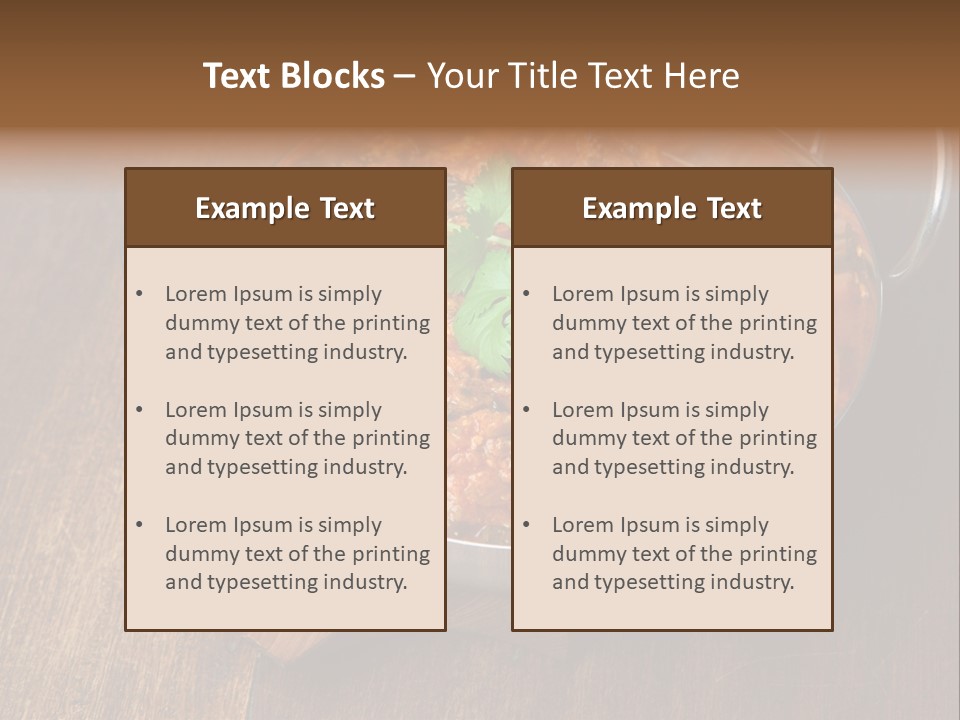 Stainless Hot Curry PowerPoint Template