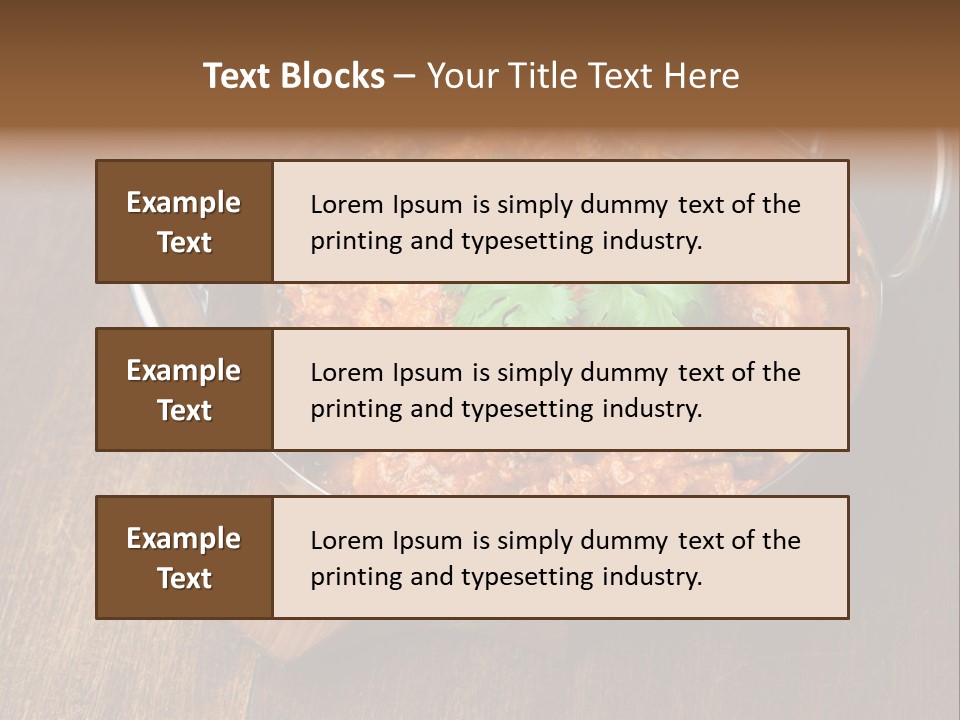 Stainless Hot Curry PowerPoint Template