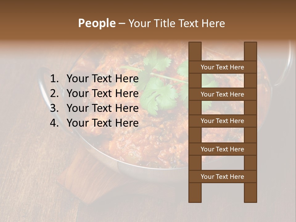 Stainless Hot Curry PowerPoint Template
