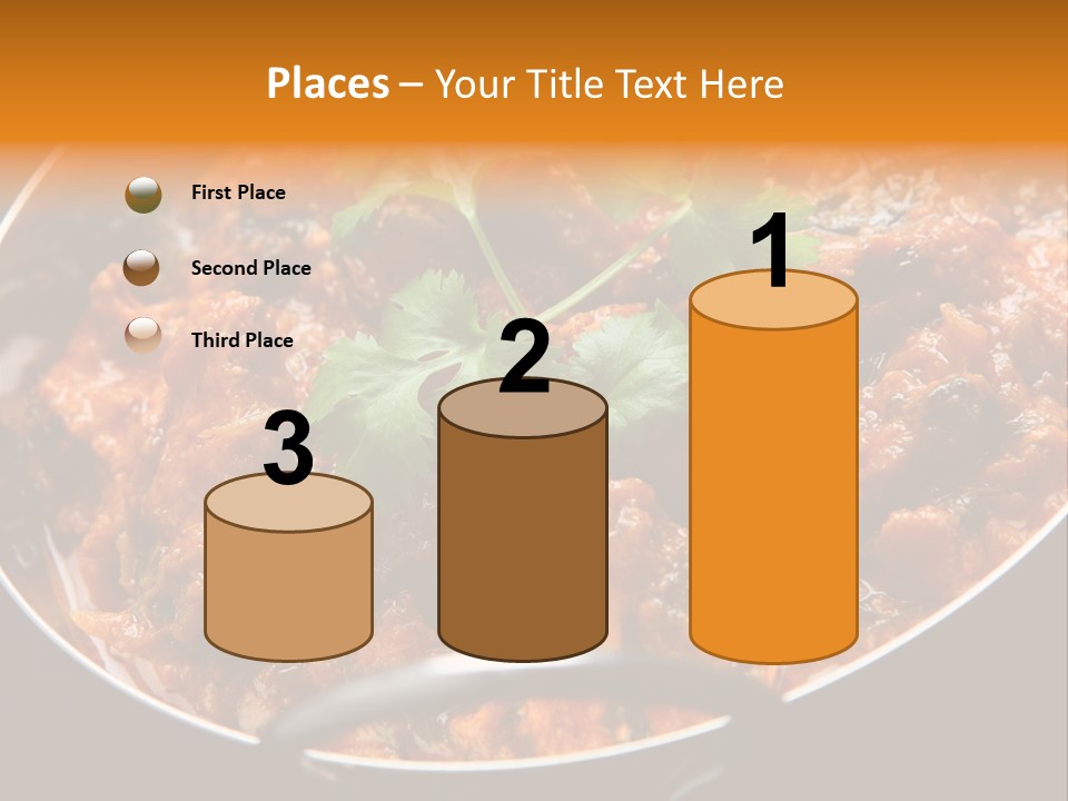 Indian Garnished Dish PowerPoint Template