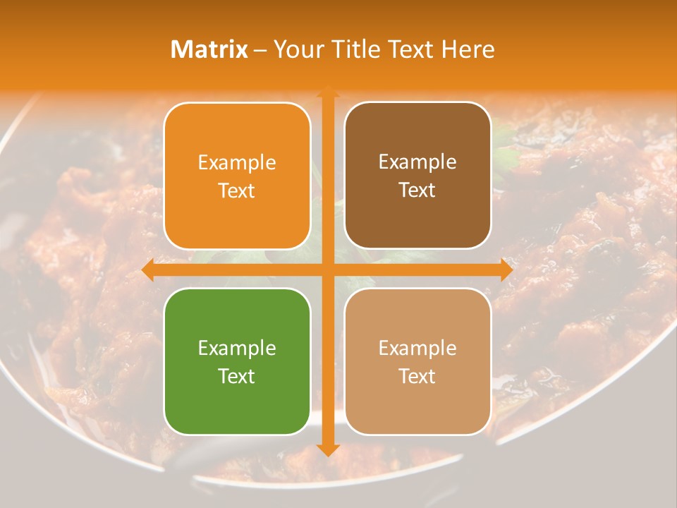 Indian Garnished Dish PowerPoint Template