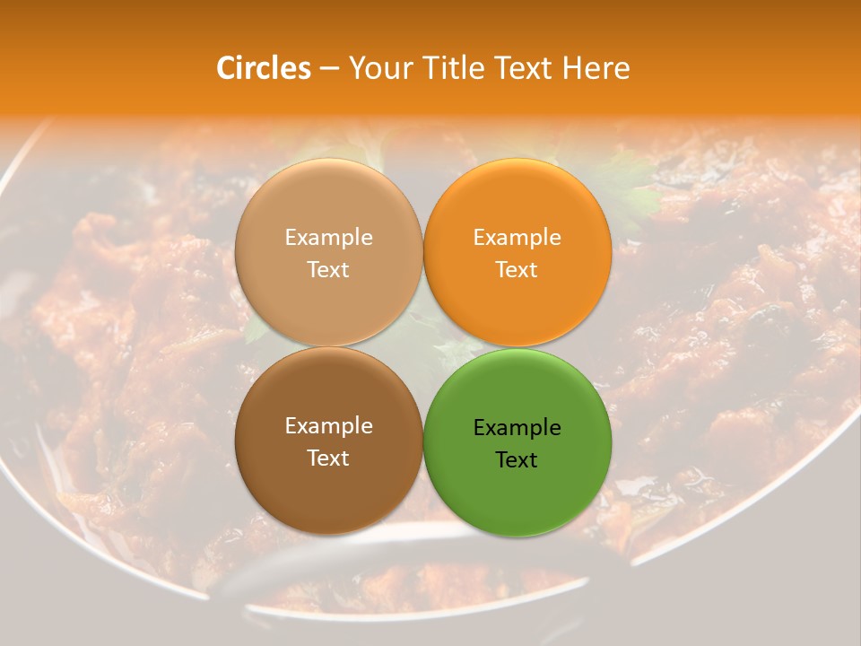Indian Garnished Dish PowerPoint Template
