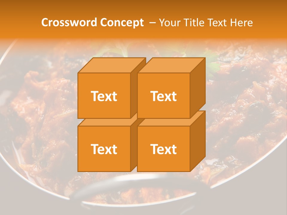 Indian Garnished Dish PowerPoint Template