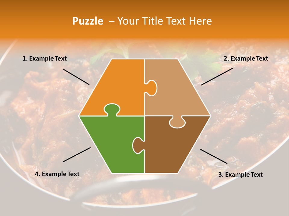 Indian Garnished Dish PowerPoint Template