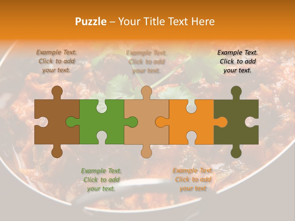 Indian Garnished Dish PowerPoint Template