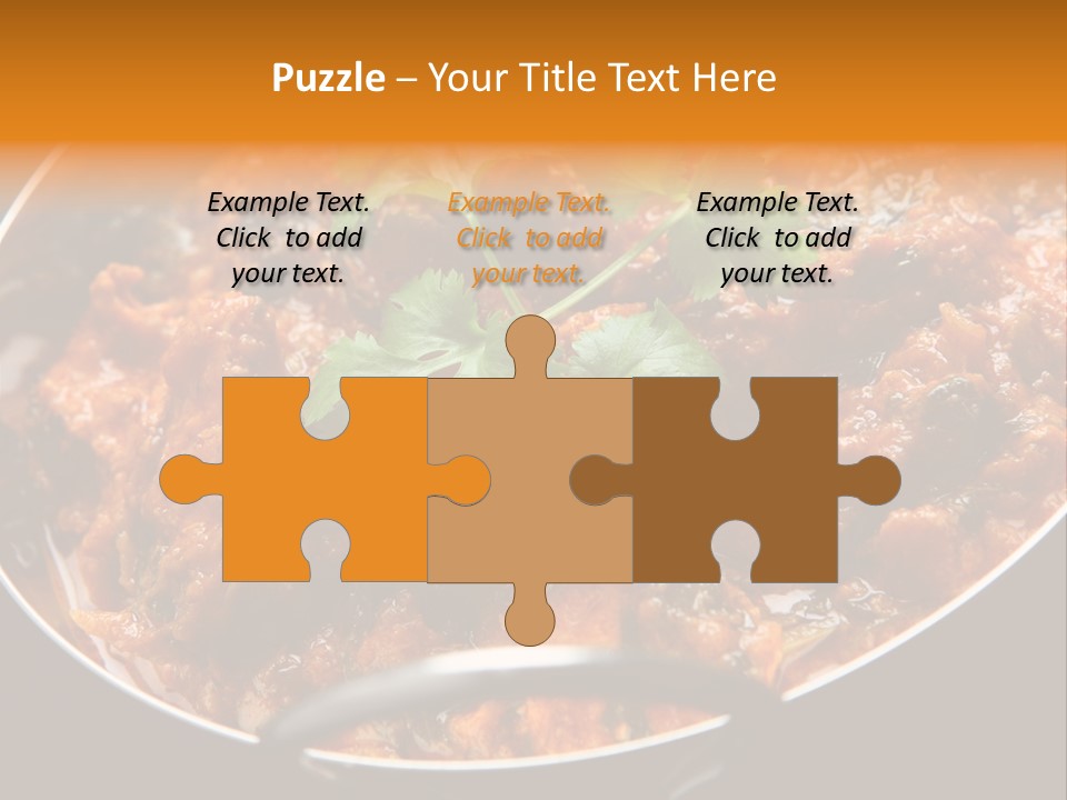 Indian Garnished Dish PowerPoint Template