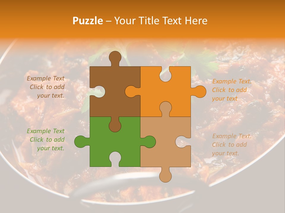 Indian Garnished Dish PowerPoint Template