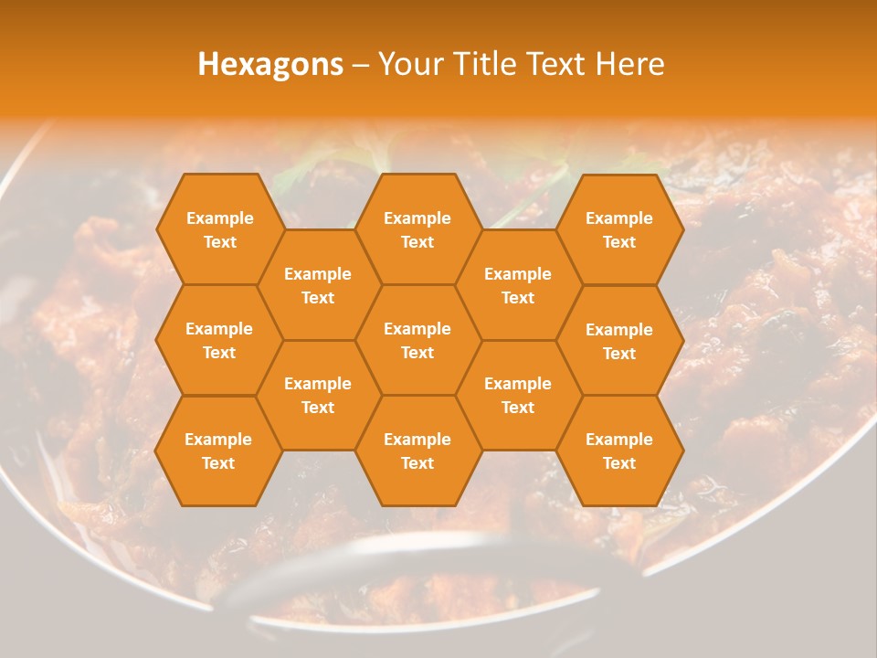 Indian Garnished Dish PowerPoint Template