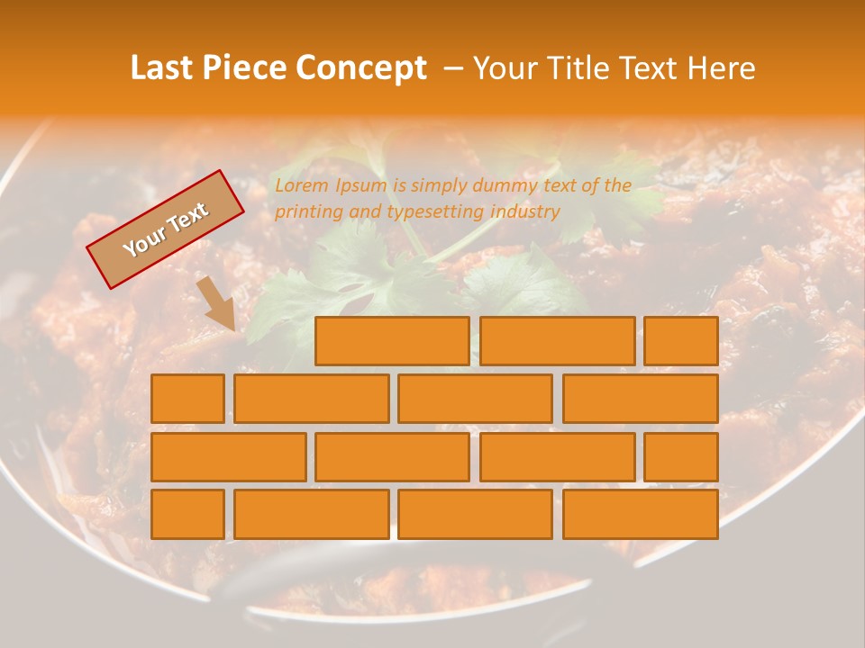 Indian Garnished Dish PowerPoint Template