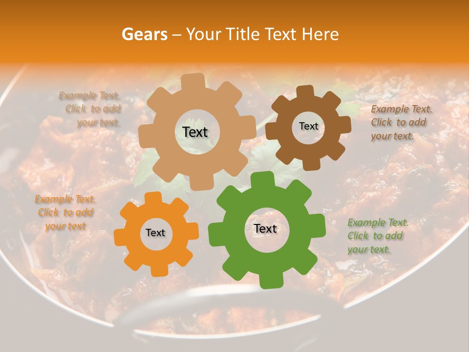Indian Garnished Dish PowerPoint Template