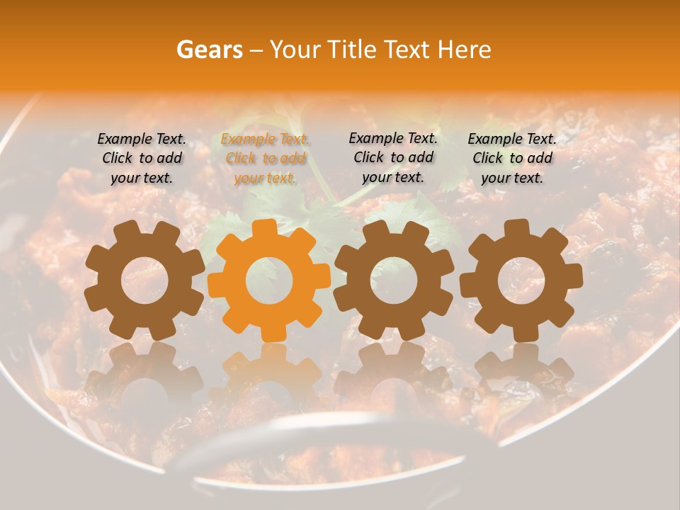 Indian Garnished Dish PowerPoint Template