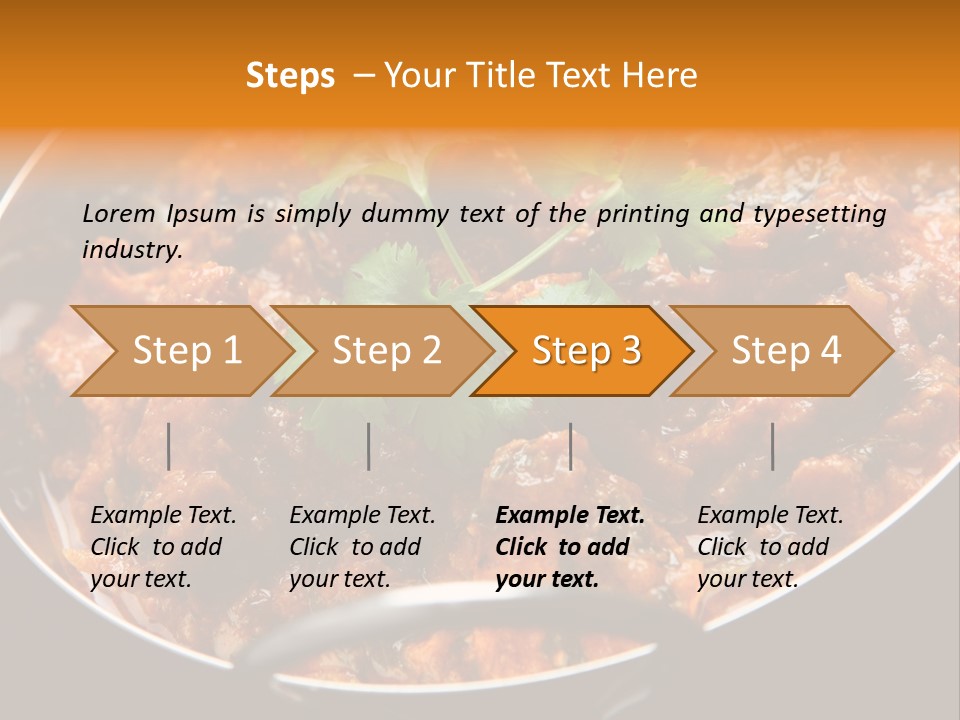 Indian Garnished Dish PowerPoint Template