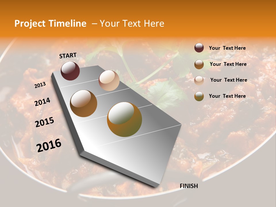 Indian Garnished Dish PowerPoint Template
