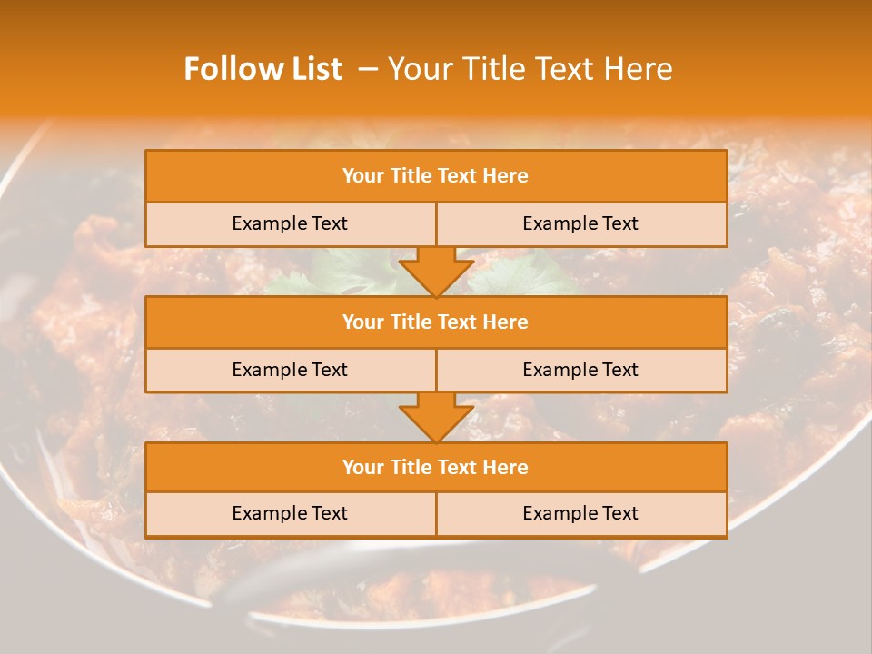 Indian Garnished Dish PowerPoint Template