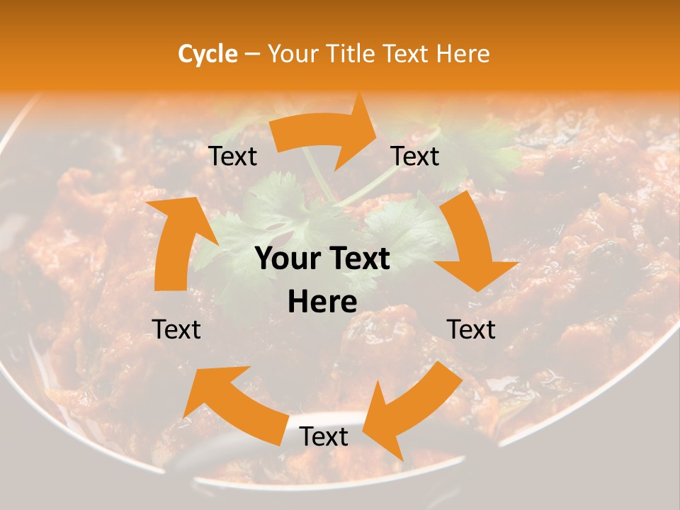 Indian Garnished Dish PowerPoint Template