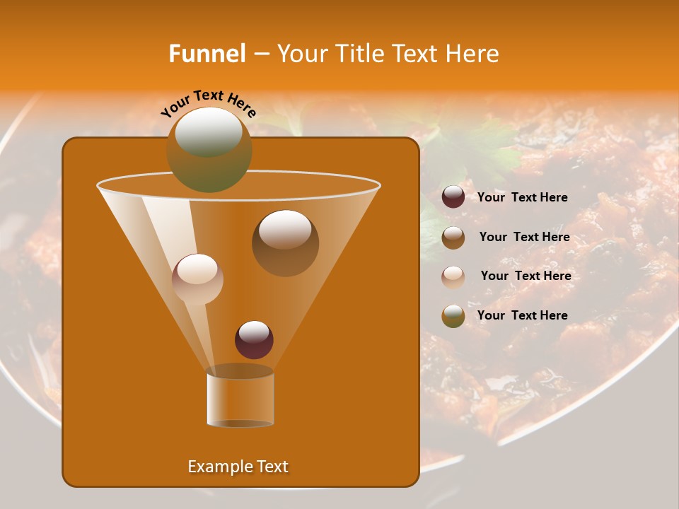 Indian Garnished Dish PowerPoint Template