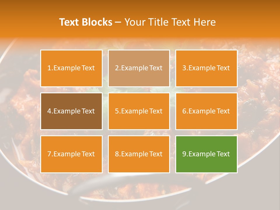Indian Garnished Dish PowerPoint Template