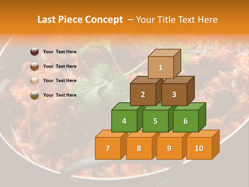 Indian Garnished Dish PowerPoint Template