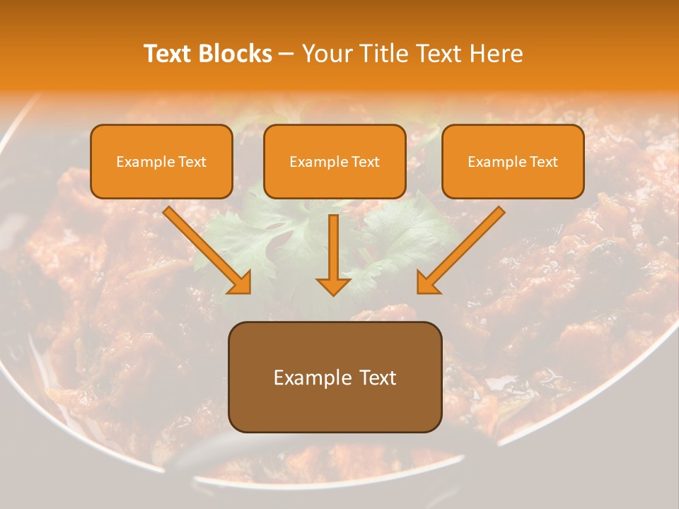 Indian Garnished Dish PowerPoint Template