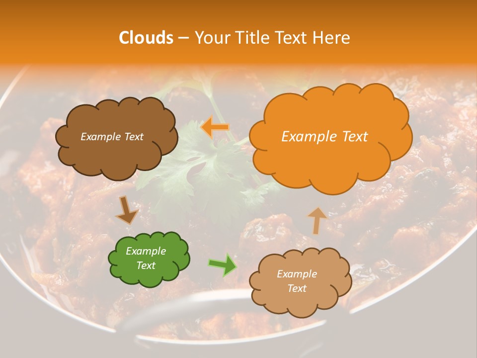Indian Garnished Dish PowerPoint Template
